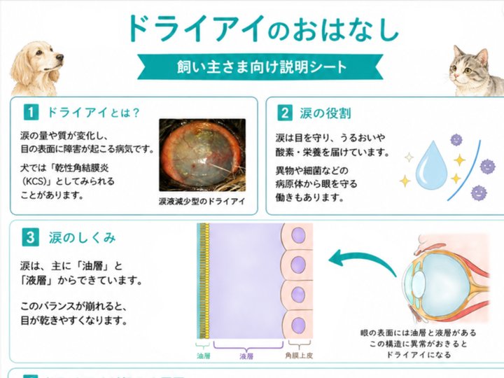 インフォーム用イラストシート(ドライアイの説明シート)